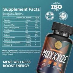 MAXXXIZE | Daily Testosterone & Energy Support Capsules